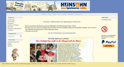 Desktop Screenshot of heinsohn-spielwaren.de